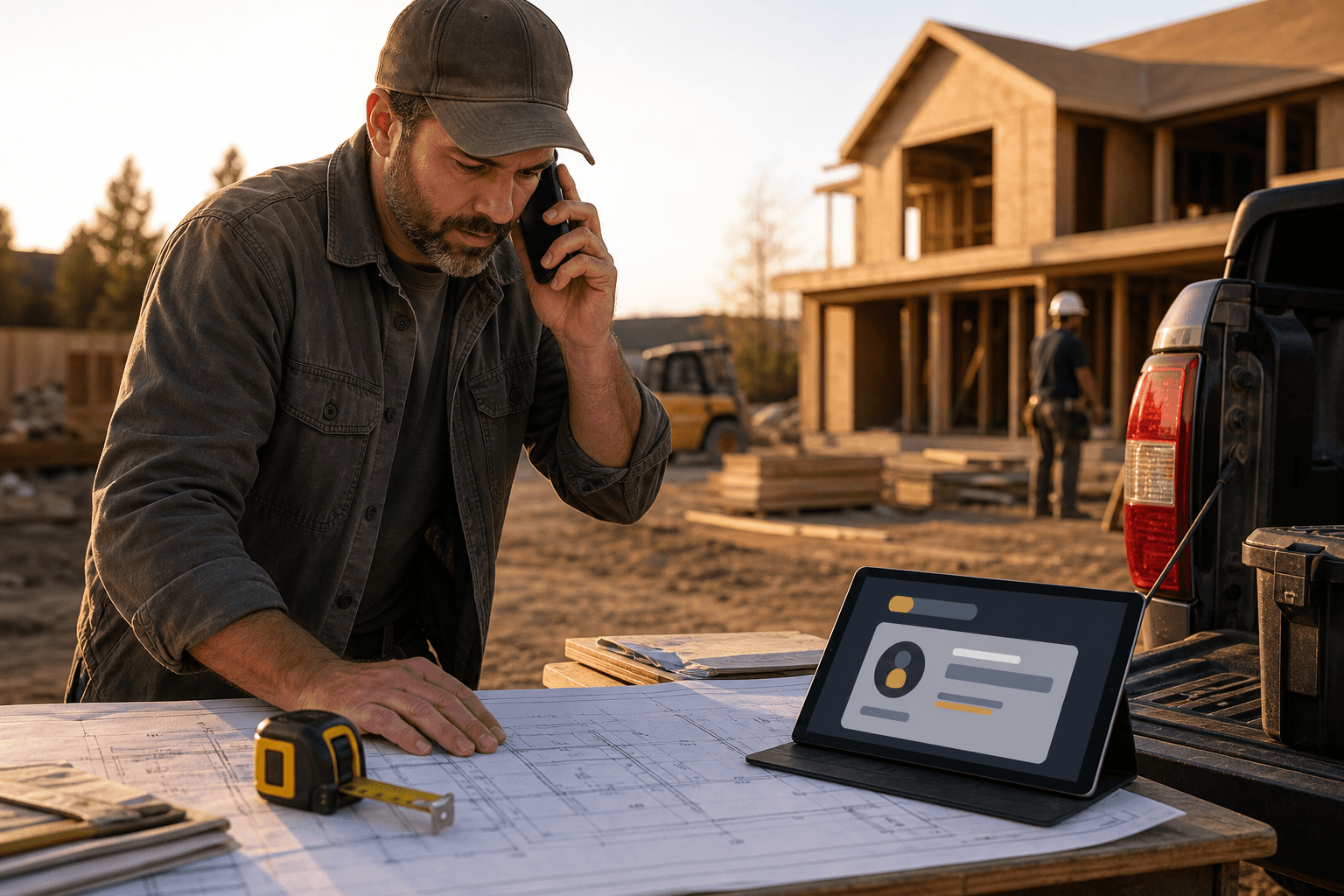 AI receptionist for contractors with estimate request workflow