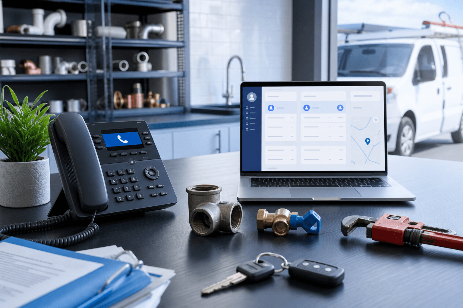 AI receptionist for plumbers with emergency intake workflow