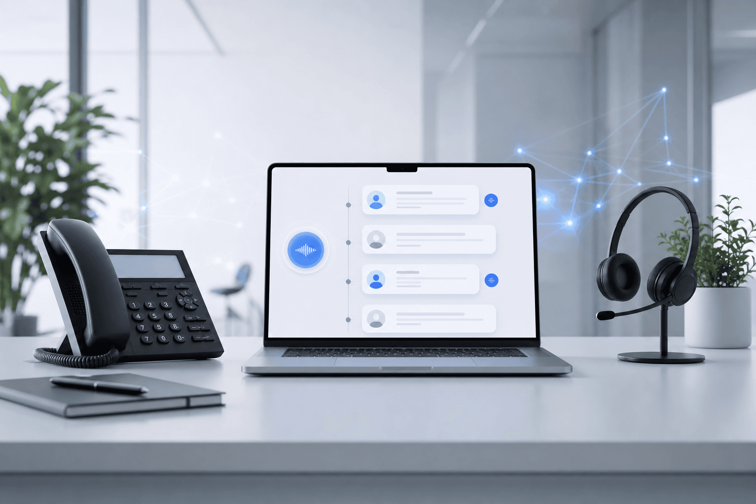 AI receptionist captures a live call and creates a structured lead summary
